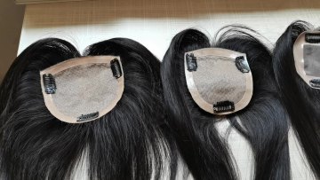 Silk Top 6*9cm Hair Topper Brazilian Virgin Human Hair Womens Toupee Hair Piece Topper for Women1
