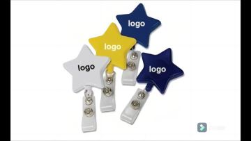 Star Retractable Badge Holder