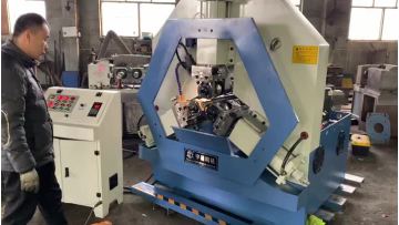 Rebar thread rolling machine