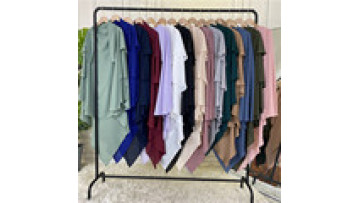 2023 Hijab Khimar New Design Well Made Factory Direct Three Layer Overhead Chiffon Hijab for Muslim Women1