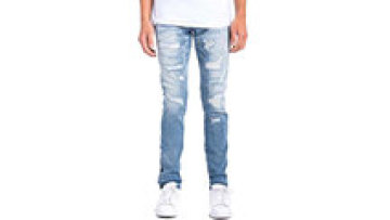 Custom Style Jean For Man Ripped Hole Distressed Plus Size Slim Denim Pants1