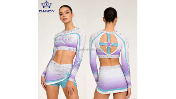 Crop top cheer uniforms