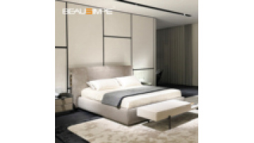 Luxury Adult Wooden Frame King Size Bed Bedroom Furniture Modern Customization Queen Size Leather Comfortable Soft Bed1