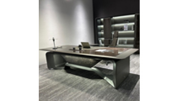 Sci-Fi Luxurious Dark Series Executive Desk Modern Office Furniture for CEO Made of MDF for Apartment or Home Office Use1