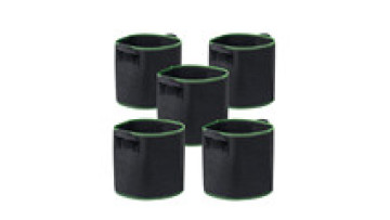 5-Pack 10 Gallon Grow Bags Heavy Duty Container Thickened Nonwoven Fabric Plant Pots with Handles1