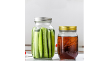 Wholesale Custom 16 Oz Glass Canning Jars With Metal Airtight Lids And Bands Regular Mouth Glass Mason Jars1