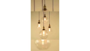 Industrial retro glass decorative pendant light