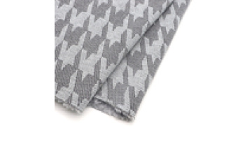 OEM No Bonding Double Face Polar Sherpa Fleece 100%Polyester 400GSM Houndstooth Tweed Fleece Fabric for Overcoat1