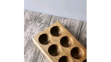 High Quality Custom Wholesale Wooden Egg Tray Kitchen Tool Egg Storage Rack Wooden Egg Rack1