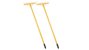 Yellow 12 14 16 Tooth Rake Garden Carding Tool1
