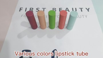 Dark Green Aluminum Magnetic Lipstick Tube Oval Shape 3.5g Empty Lipstick Package1