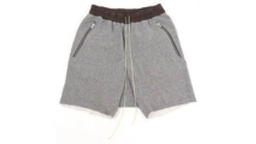 Wholesale Heavy Weight French Terry Raw Edge Mens Sweat Gym Shorts Men1