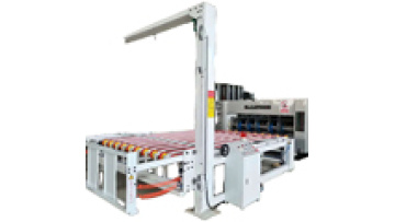 corrugated box flexo printer slotter with vibrator stacker1