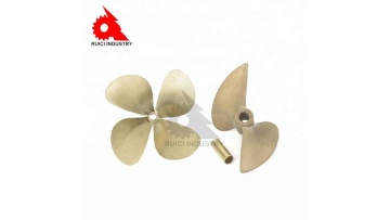 High speed brass marine boat 5 blade propeller1