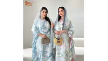 Middle East Arab Morocco Islamic Abaya Muslim Luxury Fashion Robe Women's Embroidery Evening Dress Dubai Clothing1
