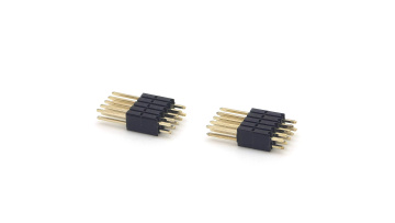 1.27mm Pitch Pin header Connector Dual Row Straight H:5.0mm PA6T Material 2*5P