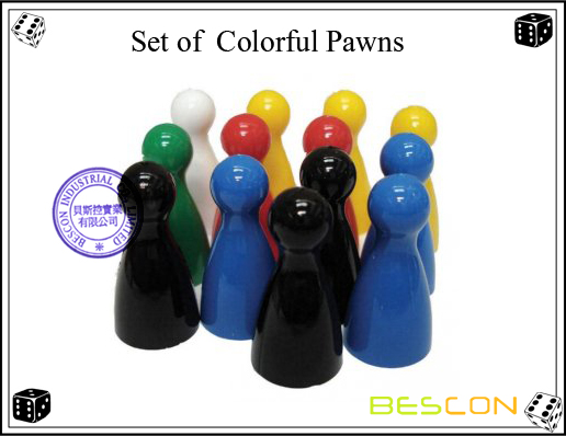 Set of  Colorful Pawns