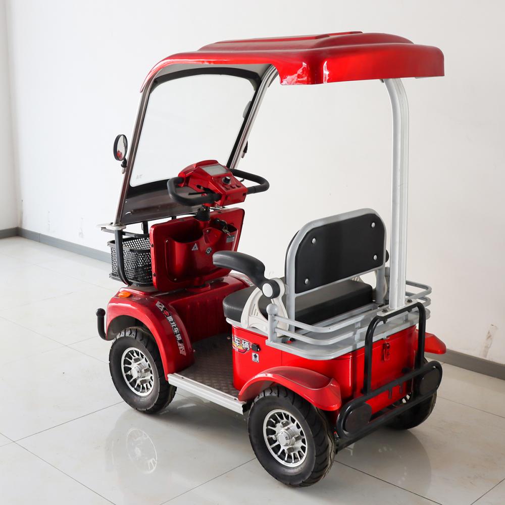 Elderly mobility four wheeled vehicle