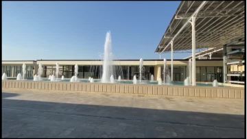 round pool fountain in Uzbekistan