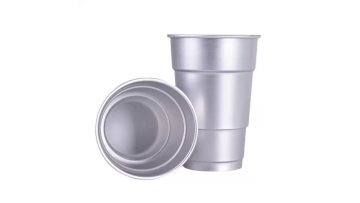 Recyclable coke cups made of aluminum