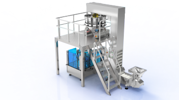 ROTARY PREMADE BAG PACKING MACHINE WITH MULTI-HEAD WEIGHER