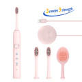 New 9 Functions Sonic Electric Toothbrush USB Inductive Charging with 3 Brush Heads+1 Face Clean Brush Adults Tooth Whitening