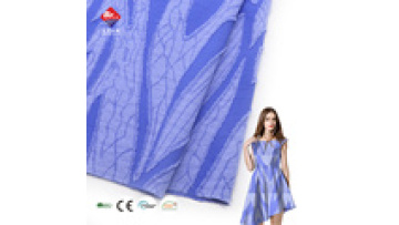 Professional Supply High End 100% Polyester Cut Flower CEY Knitted Jacquard Fabric for Women Dress1