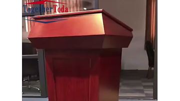 Wooden podium main picture video