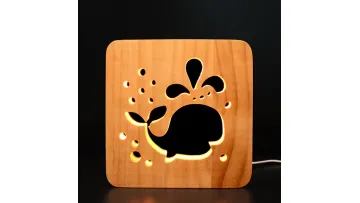 Creative 3D Night Light, Solid Wood Hollow Carving, LED Desk Lamp1