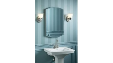 The Arch Medicine Cabinet With Beveled Edge Mirror