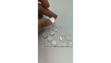 Round Transparent Optical Borosilicate Glass 3.3 Polished High Temperature Sheet with 90% Light Transmittance