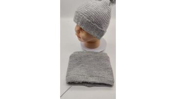 CF-T-0037 knitted beanie scarf gloves set (1)