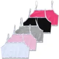 10Pc/Lot Kids Underwear Model Cotton Girls Tank Top Candy Color Undershirt Singlet Baby Camisole Bra