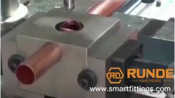 drilling hole on copper pipe