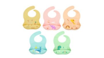 Wholesale Bpa free Waterproof Baby tableware Silicone Baby Bibs For Children1