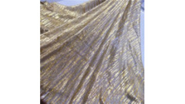 2024 new arrival poly metal gold tulle fabric foil print bridal gold lace fabric for evening dresses1
