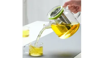 Glass Tea Maker Teapot Set with Ceramic Warmer Filter and Lid1