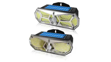 Ultra Bright 158 LED Solar Motion Sensor Outdoor Light Fixture1