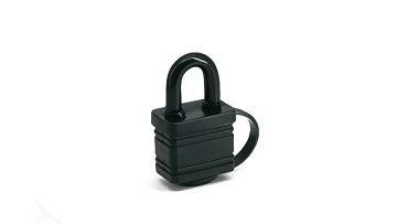 Rubber Weather Resistant Waterproof Laminated Padlock Lock L74WP 