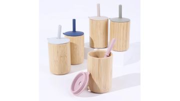 Eco - friendly Natural Bamboo Straw Cup