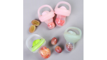 New Design Reusable Eco-Friendly BPA Free Soft Sensory Toys Silicone Baby Fresh Food Fruit Feeder Pacifier Set With PP Cover1