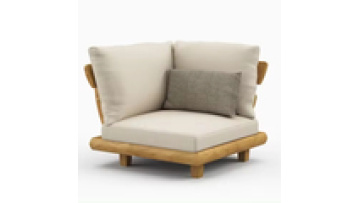 Modern Waterproof Furniture with Cushions Living Room Balcony Garden Teak Wood Patio Hotel Sectional Outdoor Sofa1
