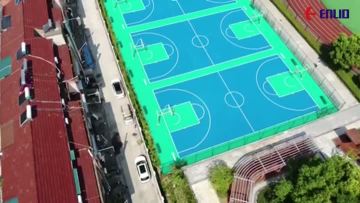 outdoor basketball court