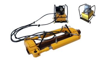 Stretcher, rail gap adjuster