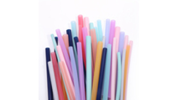 Portable Foldable Collapsible Reusable Silicone Drinking Straw Case With Brush Set1