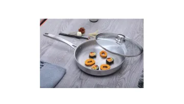 20 Inch Non Stick Anodised Frying Pan with Lid High Quality Titanium Frying Pans & Skillets Stainless Steel Handle Pure Titanium1