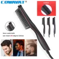 Bread Straightener Comb Multifunctional LED Men Quick Beard Brush New Hair Straightener Comb Heat Hair Ceramic Curler Hair Combs