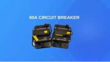 Inline Fuse Block Bracket Marine Circuit Breaker 60AMP for Boat Trolling with Manual Reset1