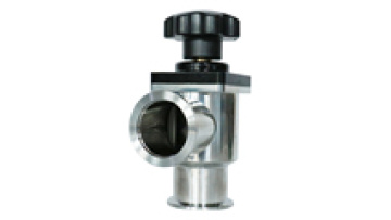 KF/NW25 Stainless Steel Manual Vacuum Poppet Valve - Right Angle Design1