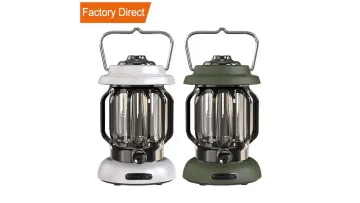 Vintage-Inspired LED Lantern for Camping and Outdoor Safety1